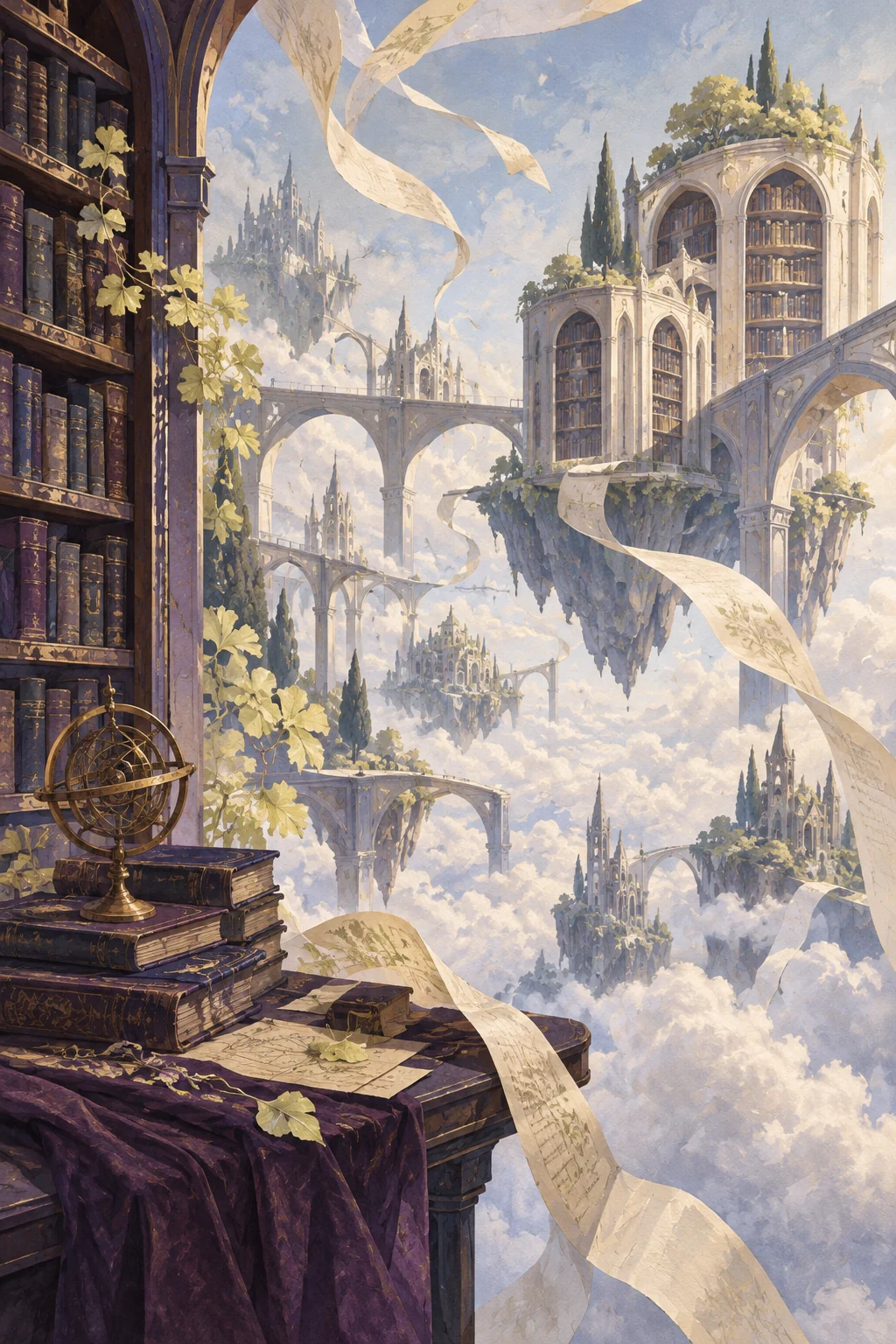 An airborne archive above the clouds